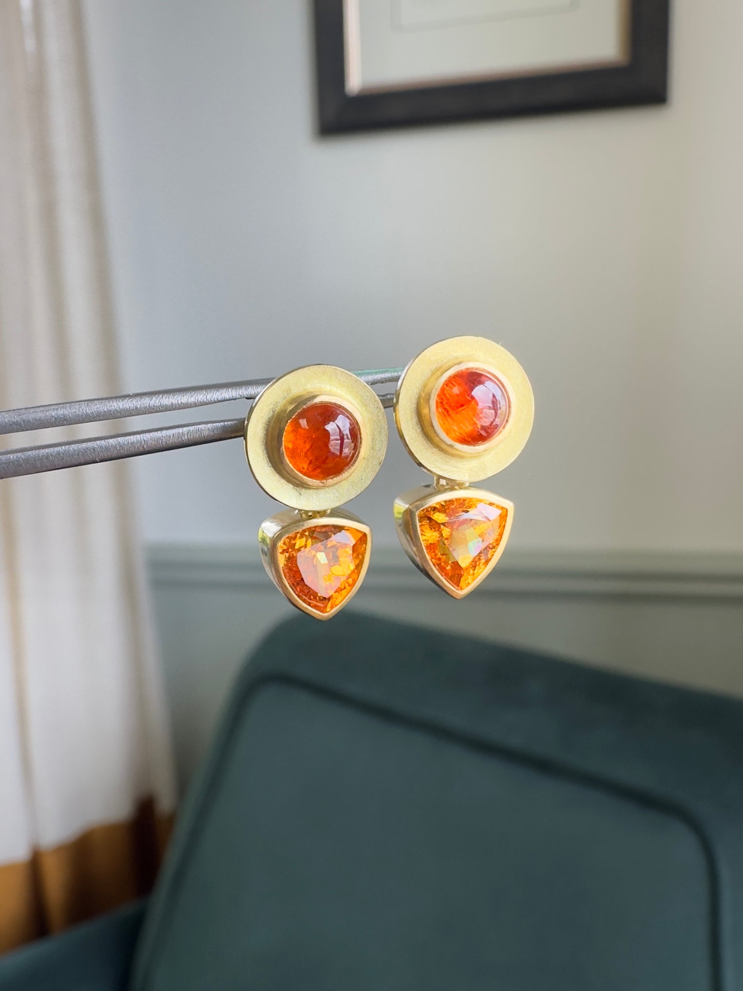 Mandarin Garnet Earrings