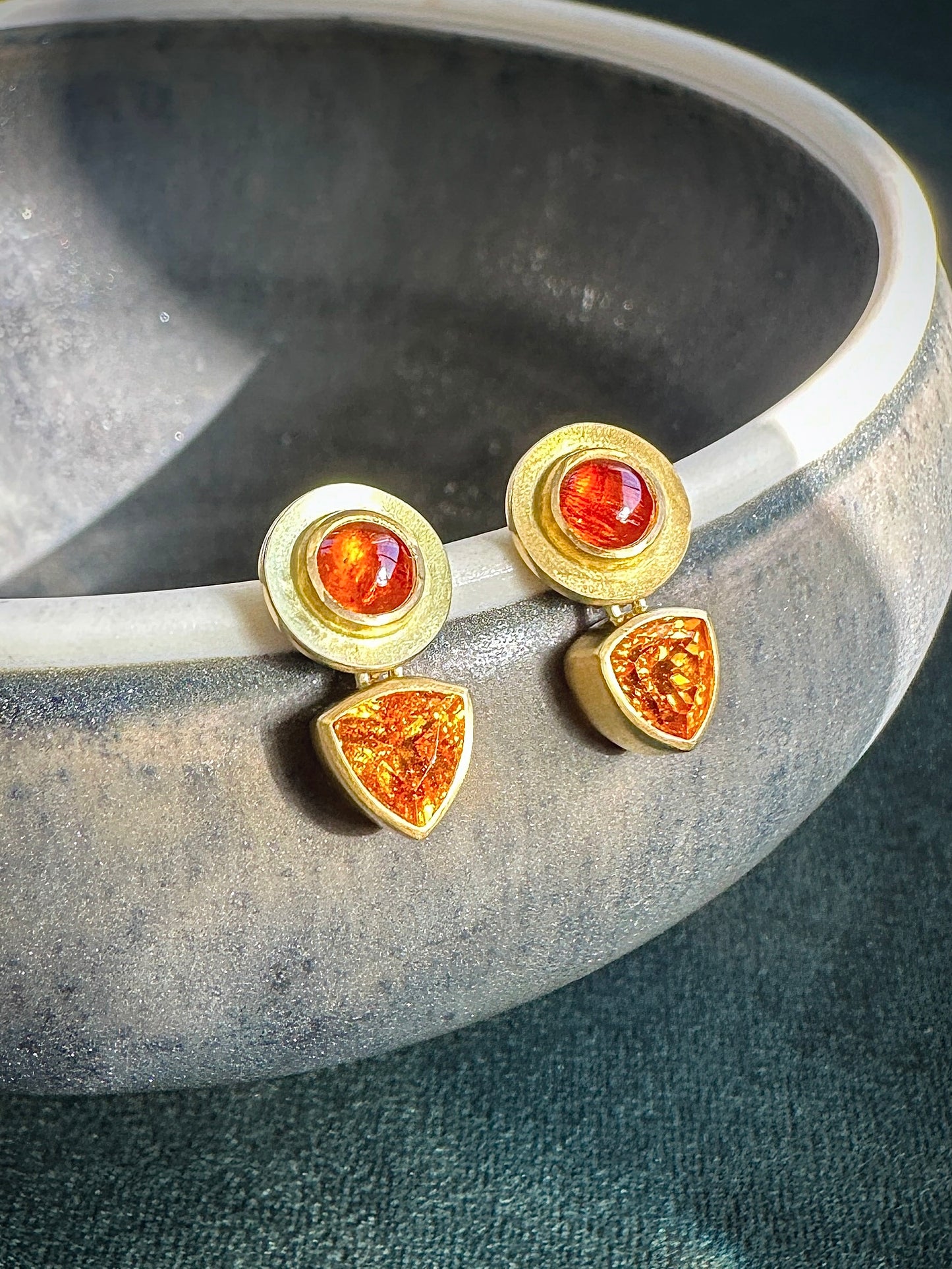 Mandarin Garnet Earrings