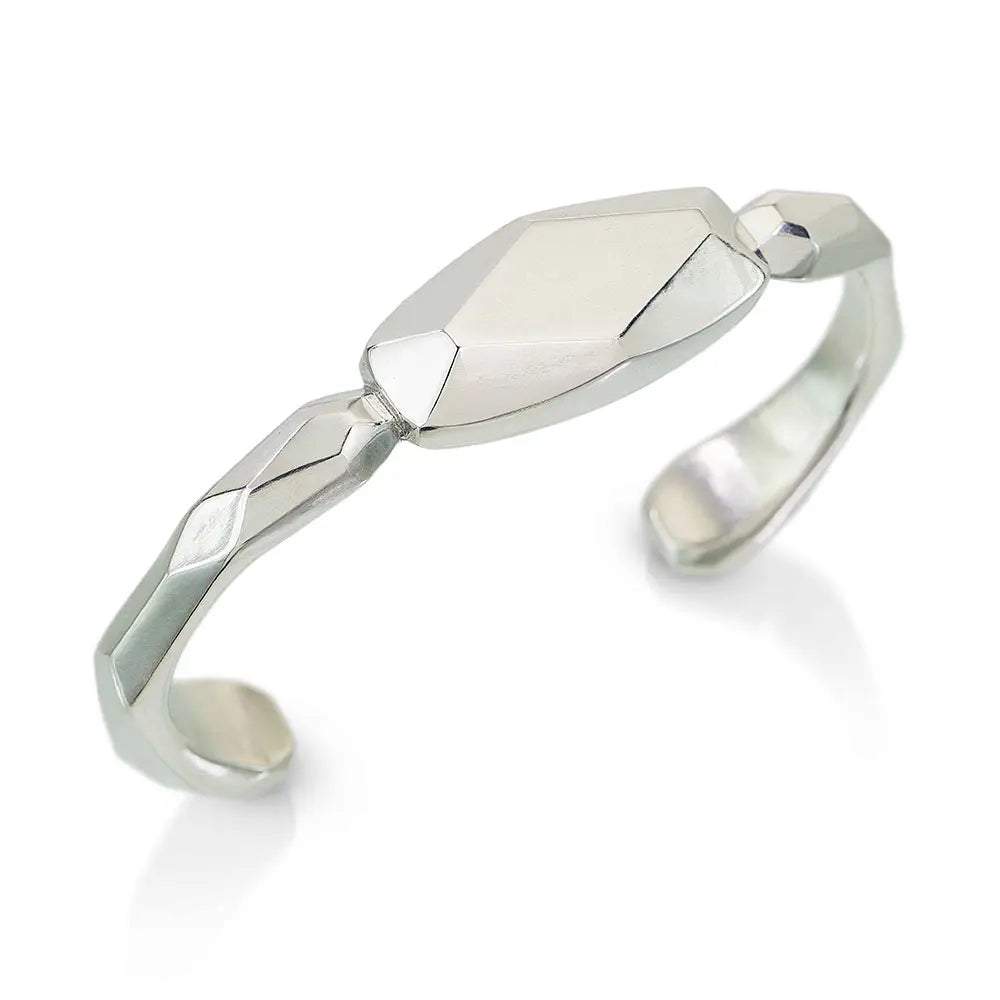 Sculpted Bracelet - Sterling Silver (Small)