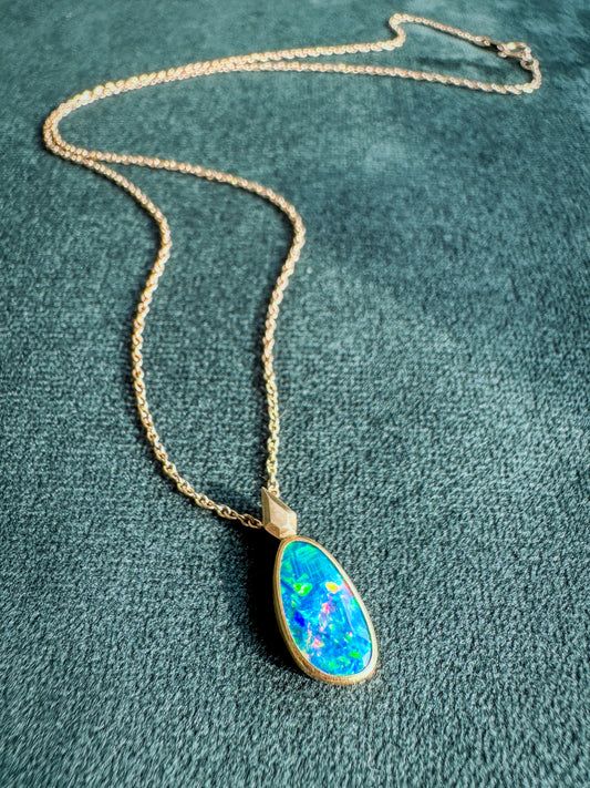 Opal Pendant Necklace