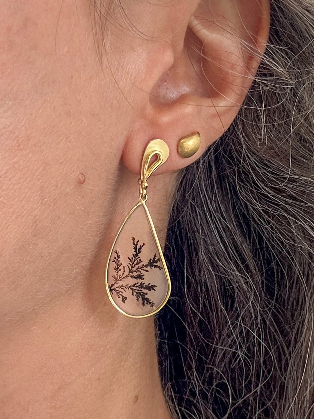 Paisley Dendritic Agate Drops