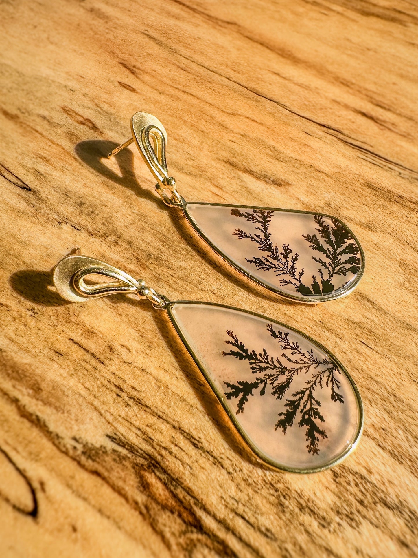 Paisley Dendritic Agate Drops