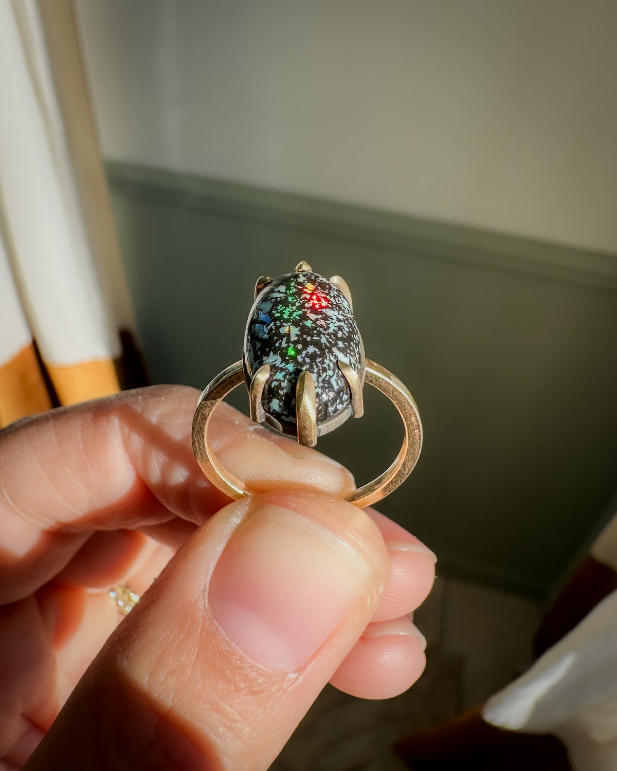 Leopard Opal Ring