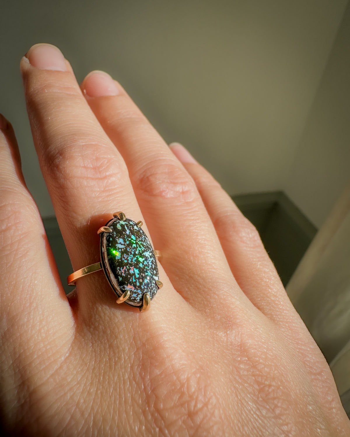 Leopard Opal Ring