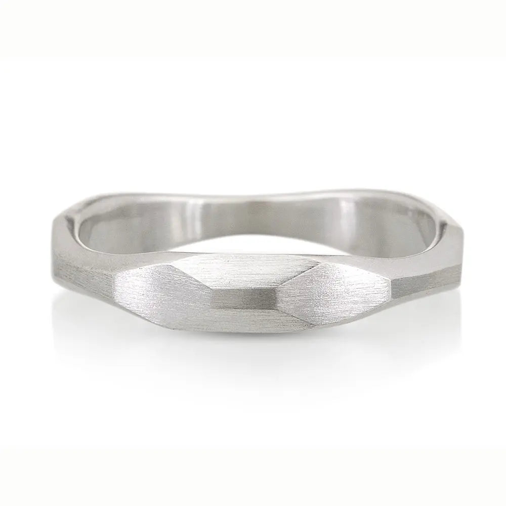 Stackable Sculpted Ring - Sterling Silver