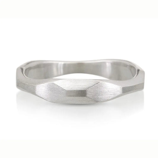 Stackable Sculpted Ring - Sterling Silver