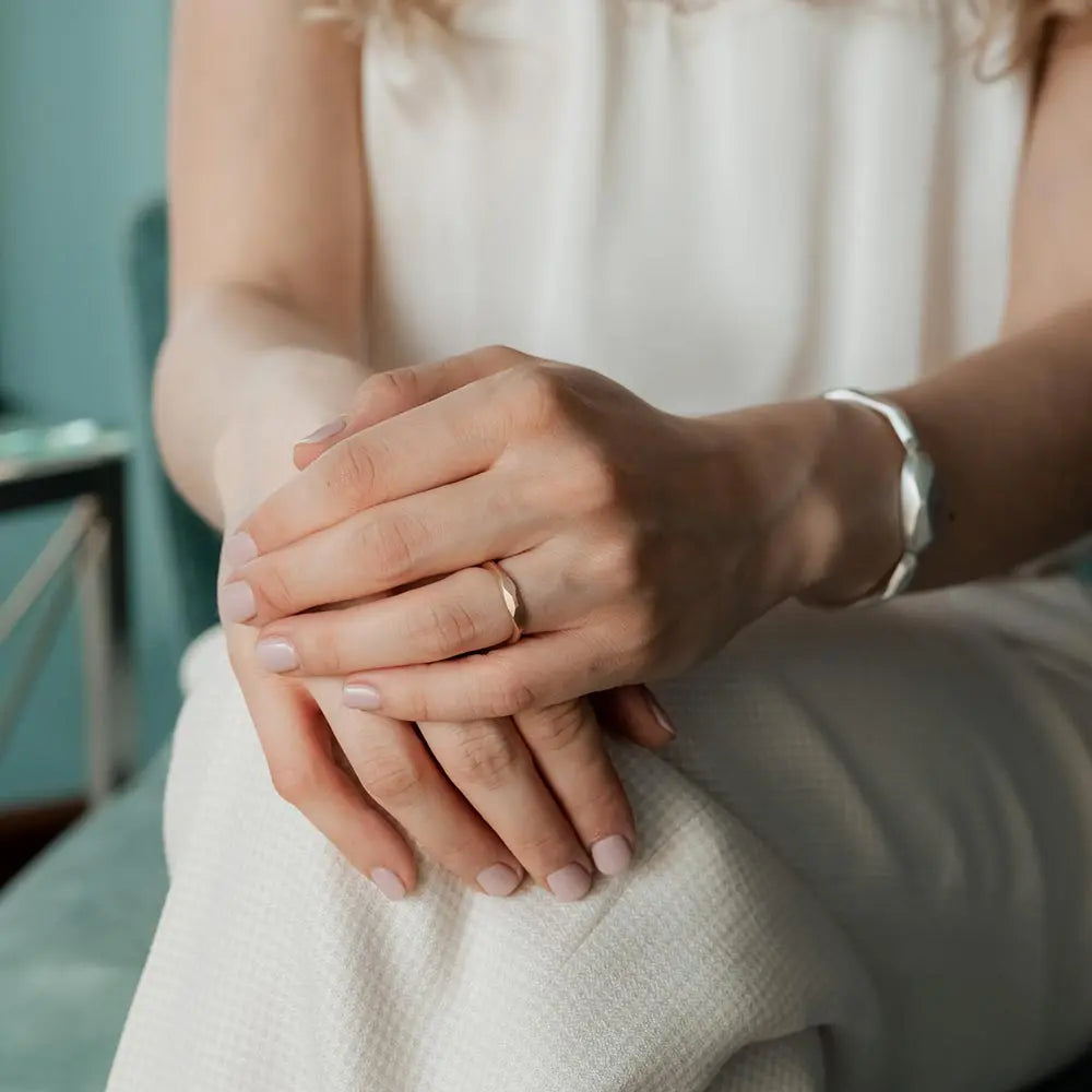 Stackable Sculpted Ring - 14K Rose Gold